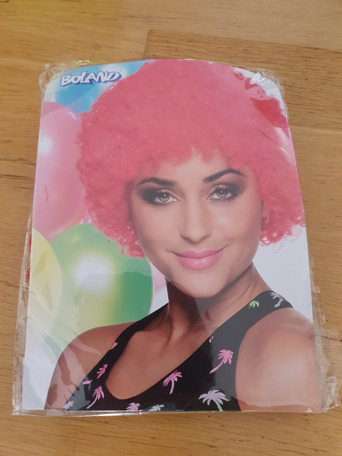 rode Afro Pruik - Feestpruik Carnaval Disco, Ophalen of Verzenden, Nieuw, Hoed of Pruik, Carnaval