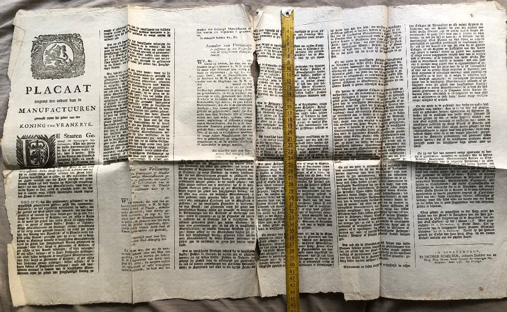 Placaat Staten Generaal der Ver. Nederlanden 1748, Ophalen of Verzenden