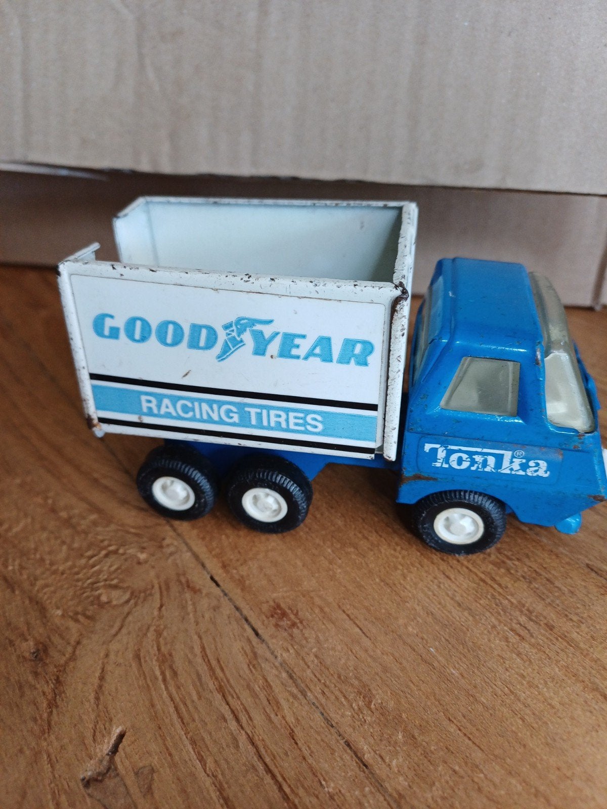 Vintage Tonka Goodyear Racing Tires Kiepwagen, Ophalen of Verzenden, Gebruikt