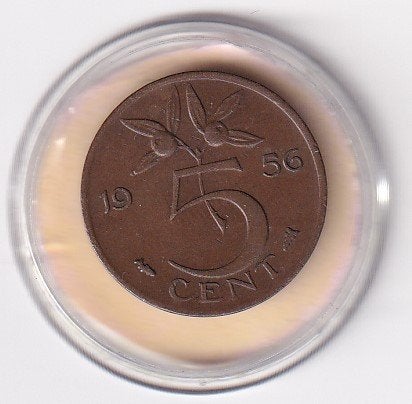 5 Cent 1956 Fraai, Verzenden, Koningin Juliana, 5 cent, Losse munt