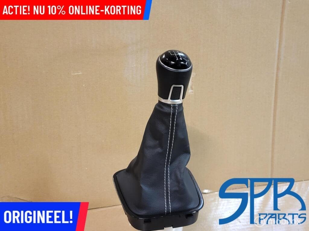 ORIGINELE VW POLO 6R 6C LEDER 5-BAK POOK WITTE STIKSELS HOES, Gebruikt, VOLKSWAGEN, Volkswagen, Ophalen of Verzenden