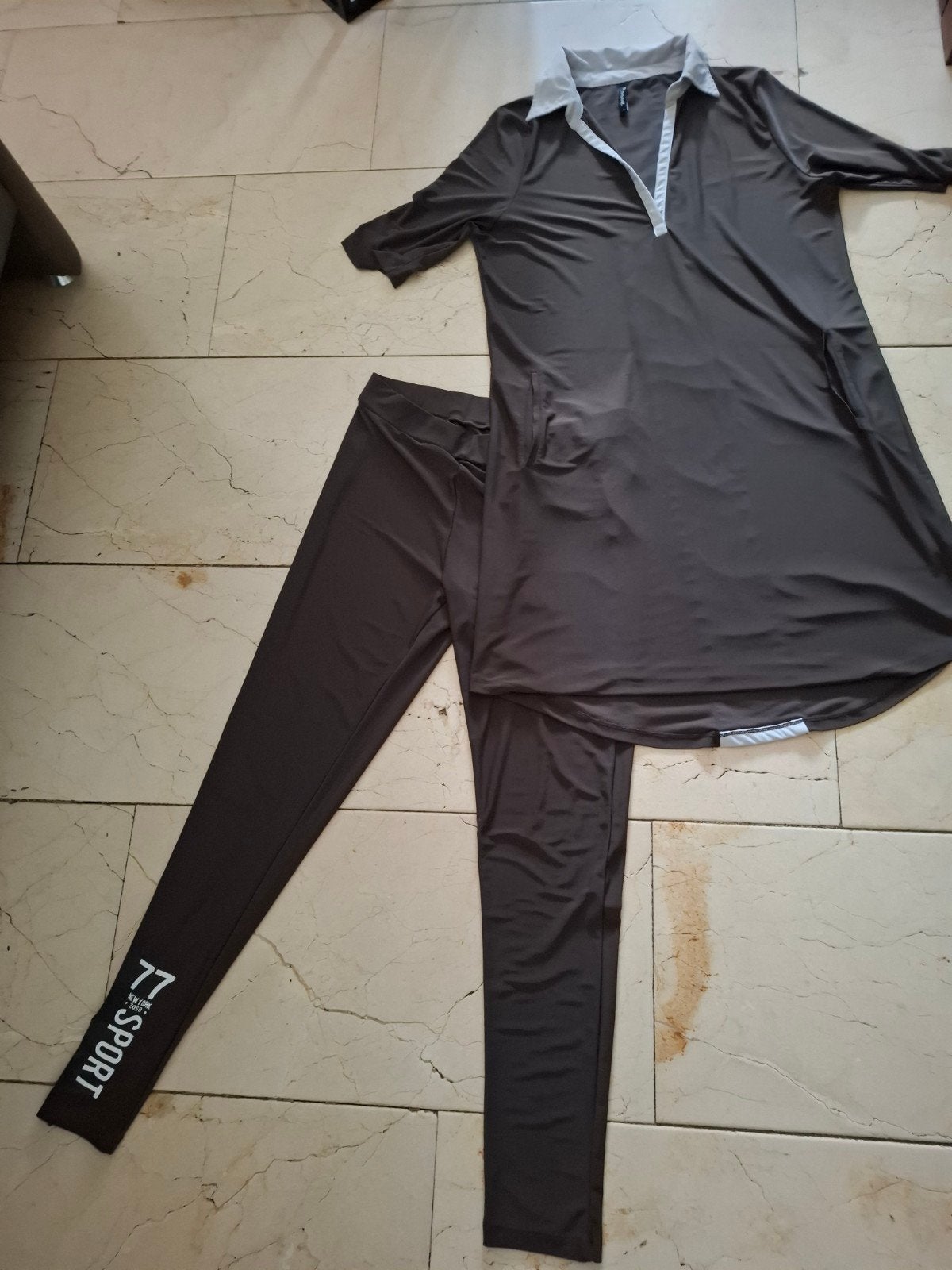 Zoso Tuniek en Legging - Maat L, Maat 42/44 (L), Ophalen of Verzenden, Zo goed als nieuw, Grijs