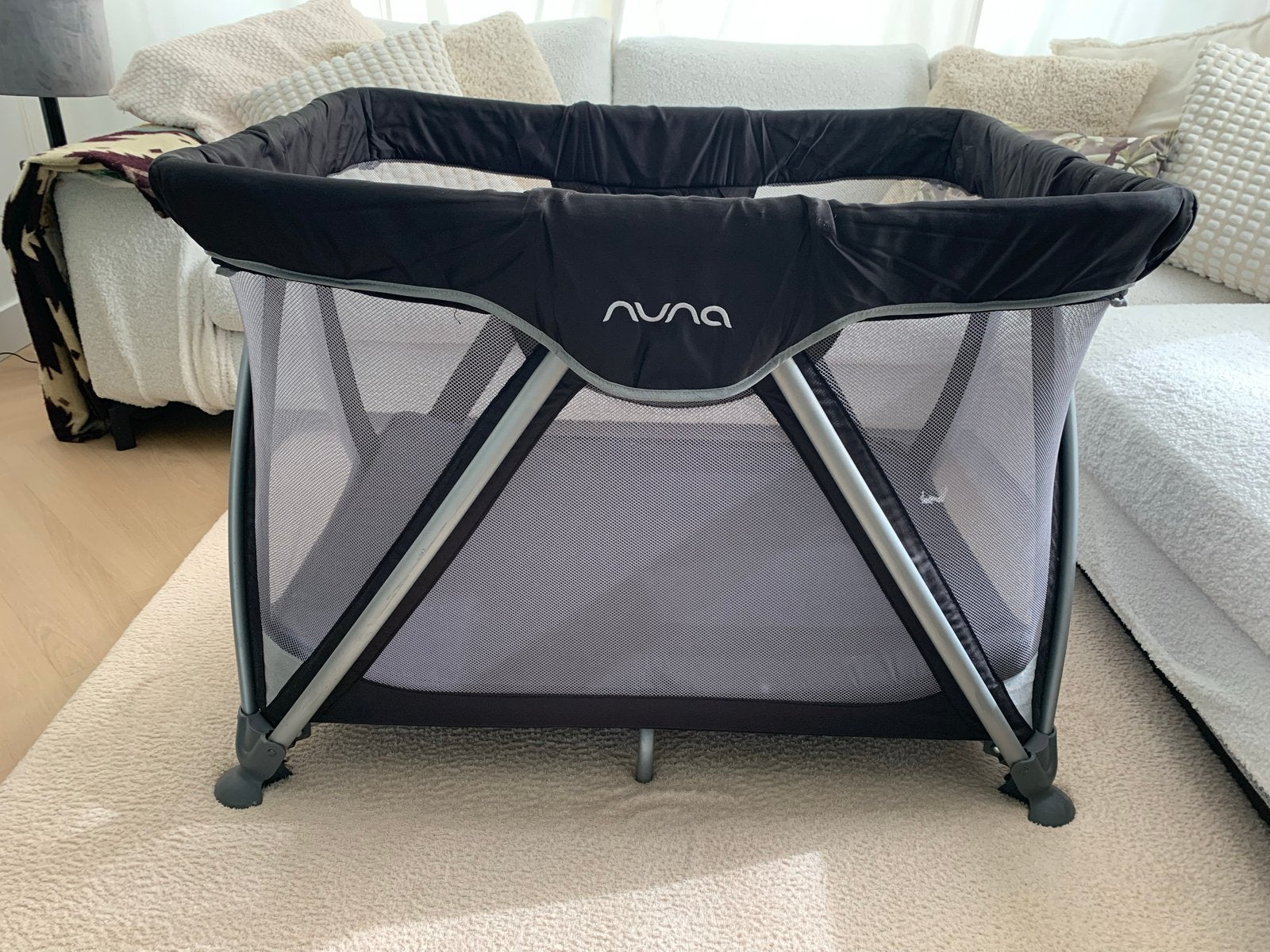 Nuna Sena kinderbedje - Compact en handig reisbed, Ophalen, Gebruikt, 70 tot 85 cm, Minder dan 140 cm