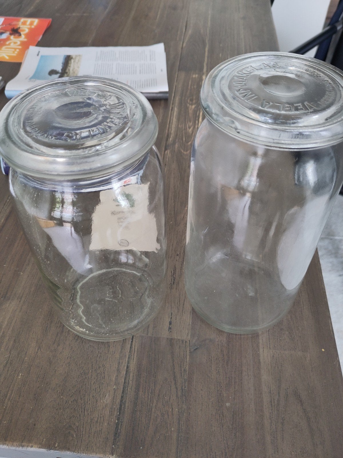 Vintage Inmaakglas Weckpotten - Vegla, Antiek en Kunst, Antiek | Glas en Kristal, Ophalen of Verzenden