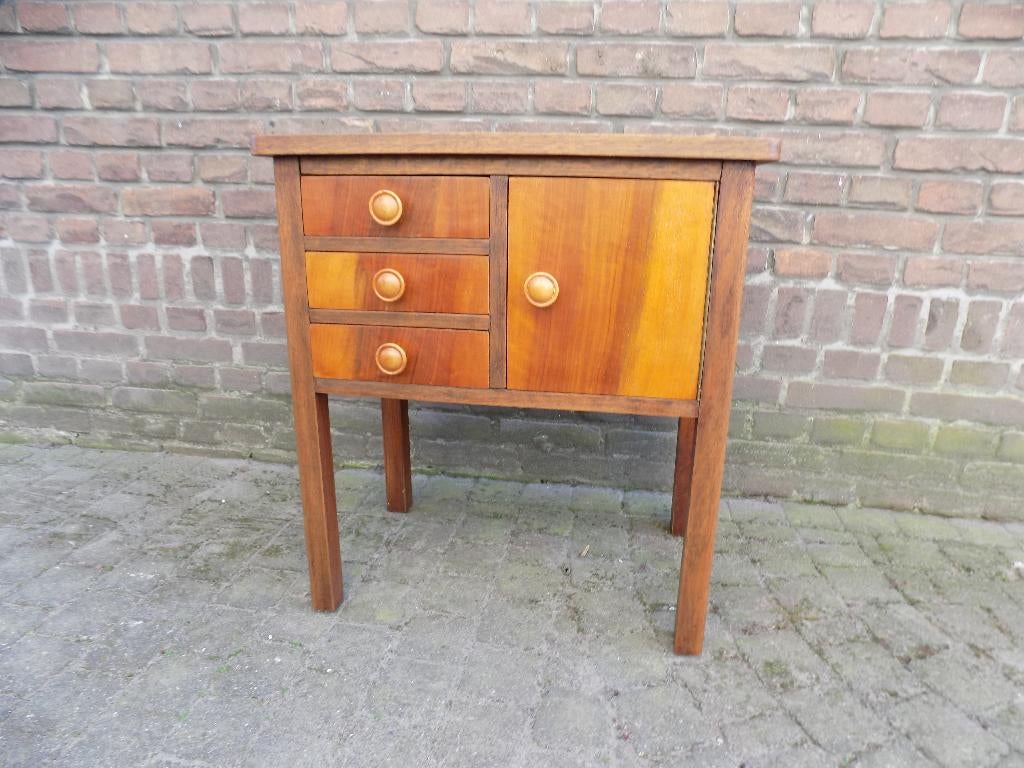 Kast dressoir wandmeubel art deco Bauhaus vintage retro, Gebruikt, Ophalen of Verzenden, Minder dan 150 cm, Minder dan 100 cm