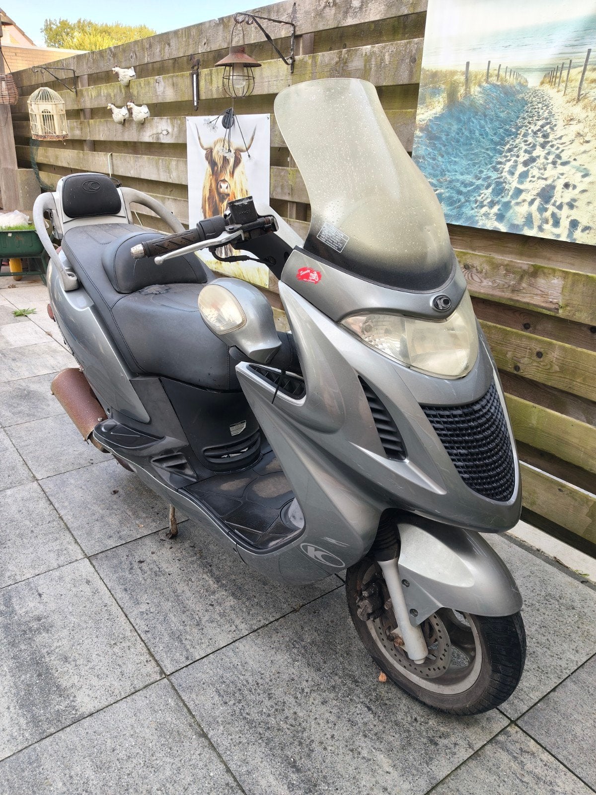 Kymco Grand Dink 50cc Scooter - Grijs, Fietsen en Brommers, Ophalen, Gebruikt, Benzine, Overige modellen