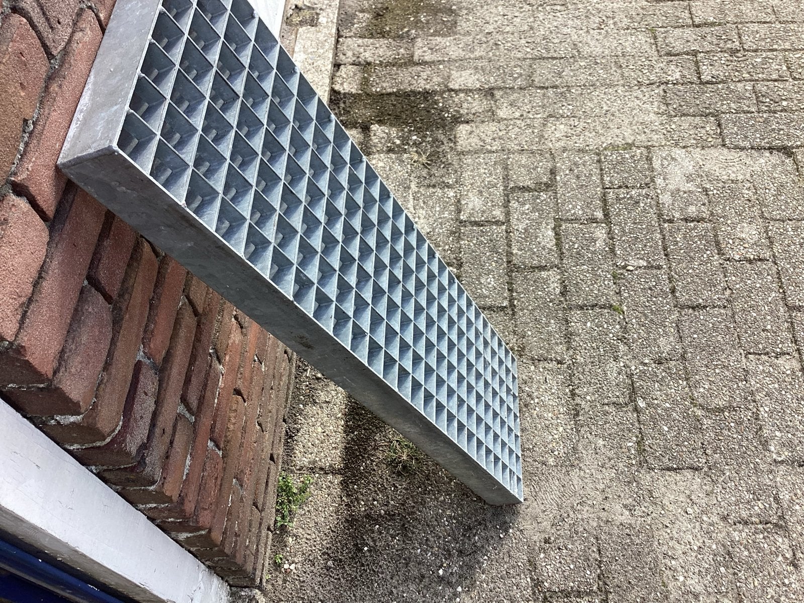 2 STUKS Metalen rooster - Gegalvaniseerd, Ophalen, Gebruikt