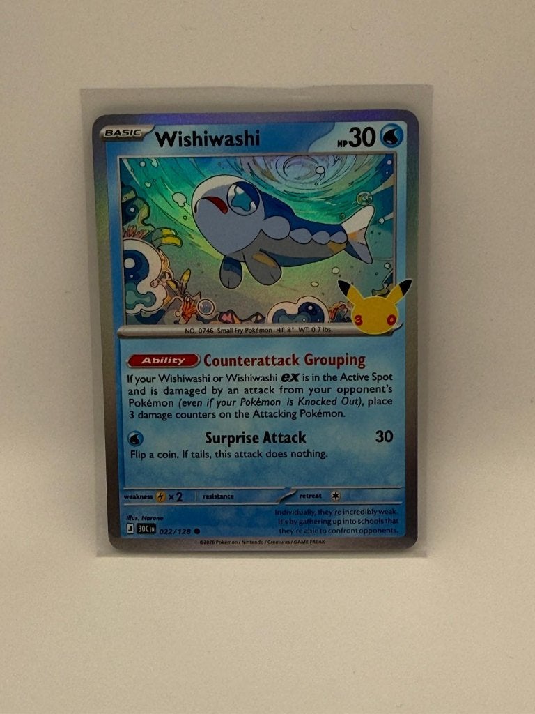 Wishiwashi #22 Pokemon 30th Celebration, Verzenden