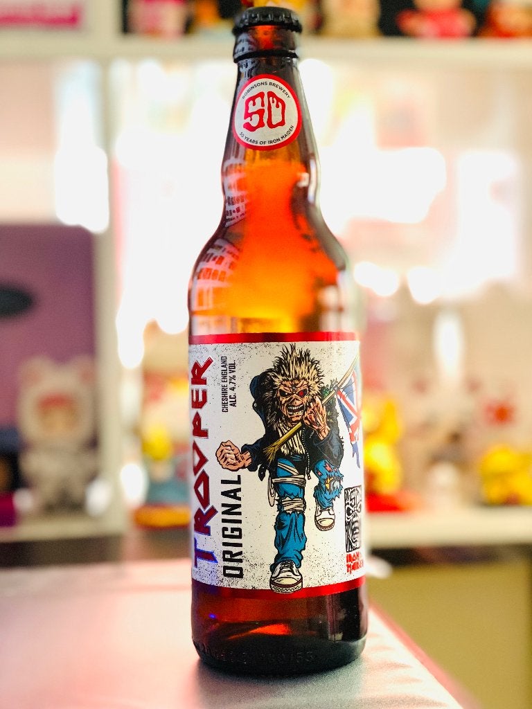 Iron maiden bier flesje, Ophalen of Verzenden, Zo goed als nieuw, Flesje(s), Overige merken