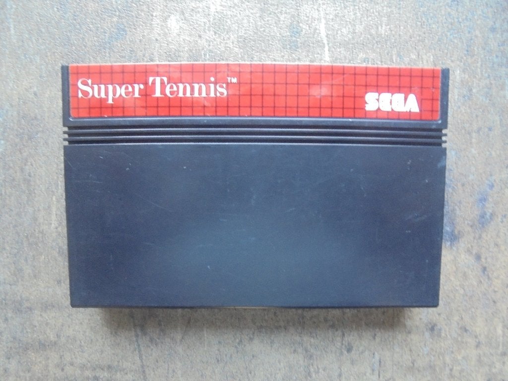 Super Tennis voor Sega Master System (zie foto's), Spelcomputers en Games, Games | Sega, Gebruikt, 1 speler, Ophalen of Verzenden