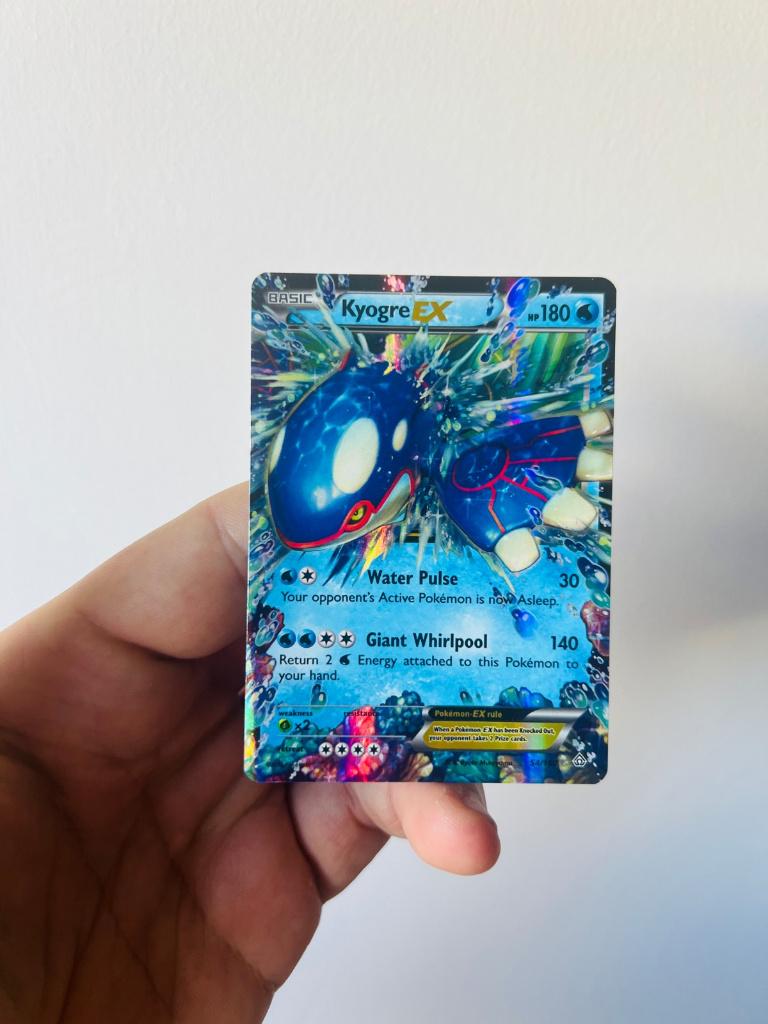 Kyogre EX 54/160 Primal Clash Ultra Rare Holo Pokemon, Hobby en Vrije tijd, Verzamelkaartspellen | Pokémon, Verzenden, Zo goed als nieuw