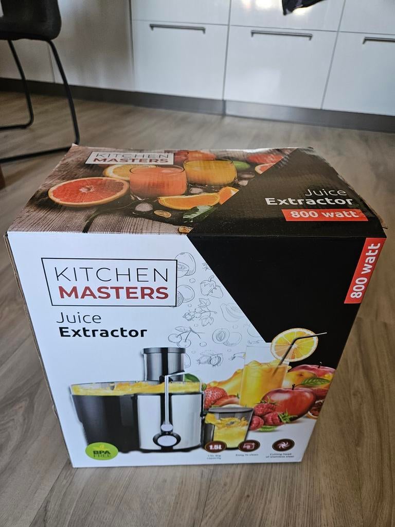 Kitchen Masters Juice Extractor, Witgoed en Apparatuur, Juicers, Zo goed als nieuw, Sapcentrifuge, Elektrisch, Ophalen of Verzenden