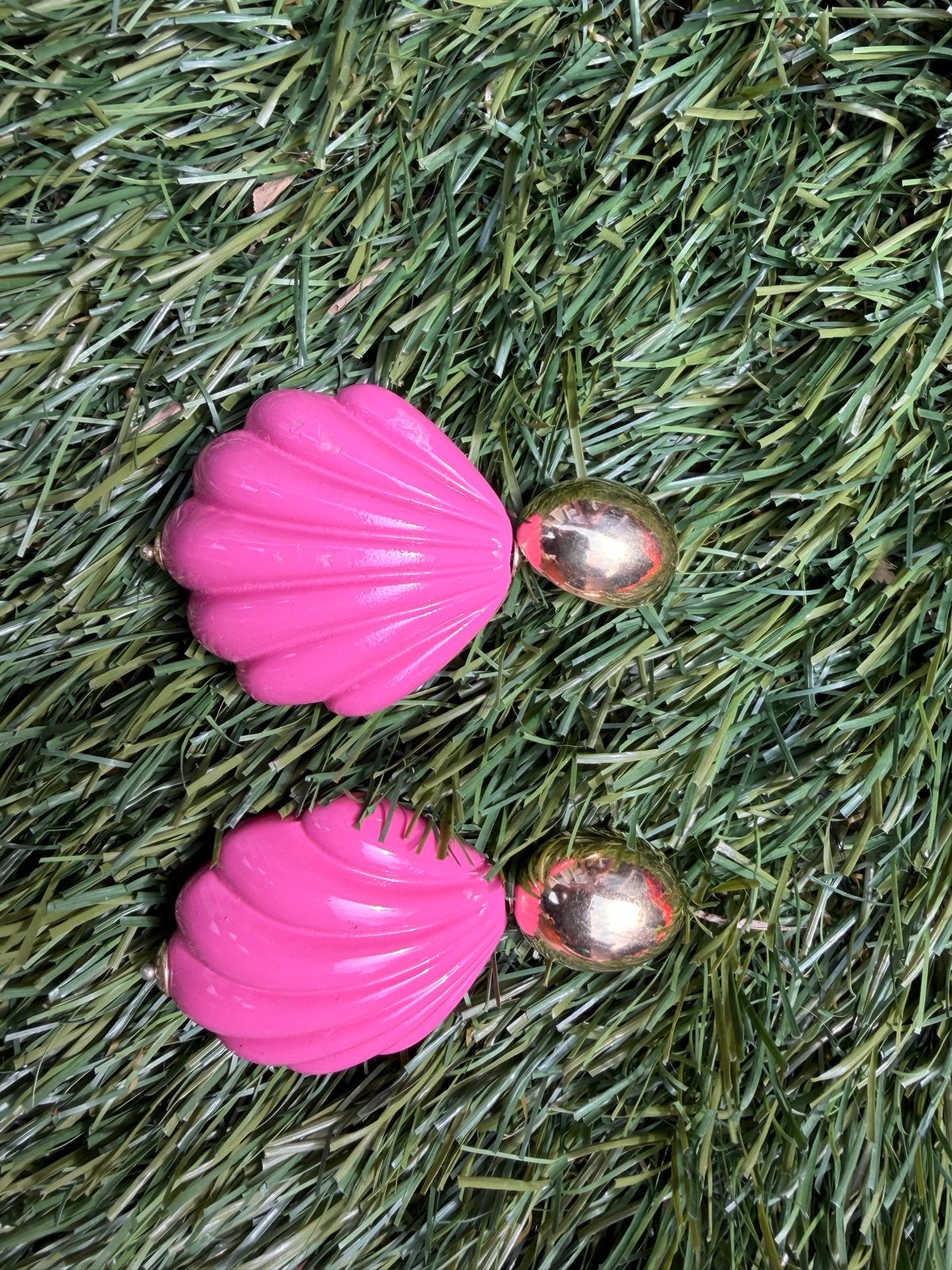 Lott Gioielli Roze Schelp Oorbellen, Overige materialen, Ophalen of Verzenden, Zo goed als nieuw, Roze