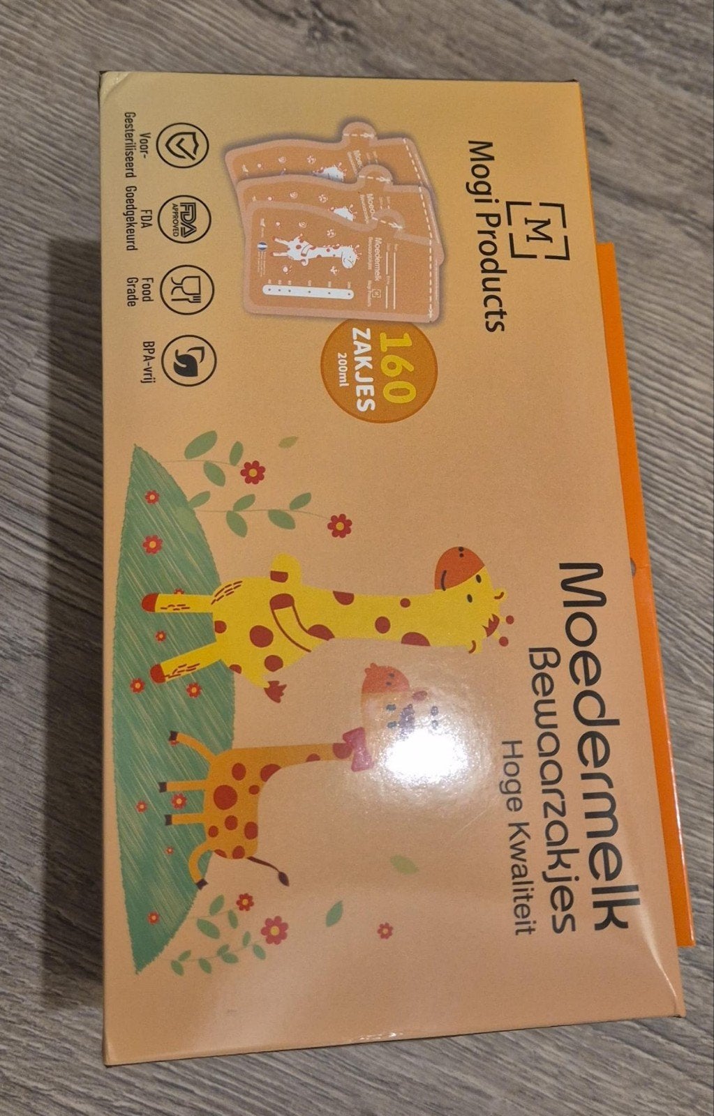 Mogi Products Moedermelk Bewaarzakjes - 160 stuks, 200ml, Ophalen of Verzenden, Nieuw