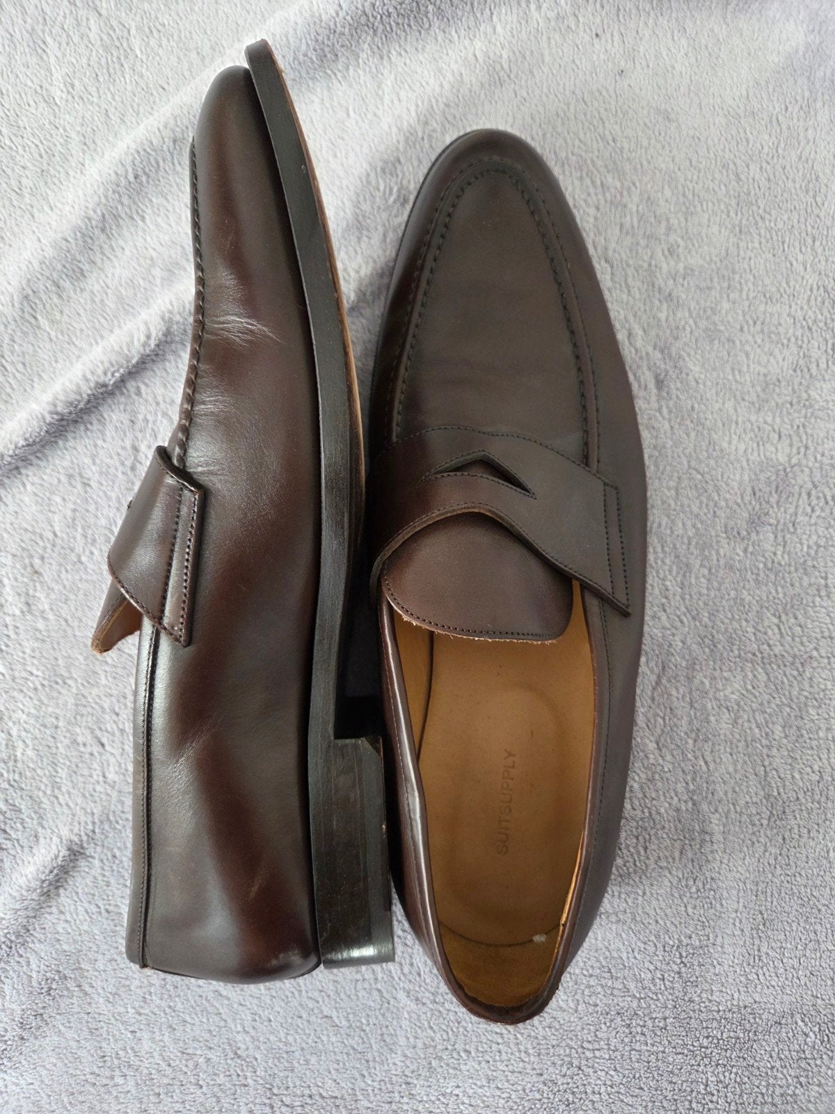 Heren Nette Schoenen Maat 44 - Suitsupply Loafers, Bruin, Zo goed als nieuw, Suitsupply, Loafers