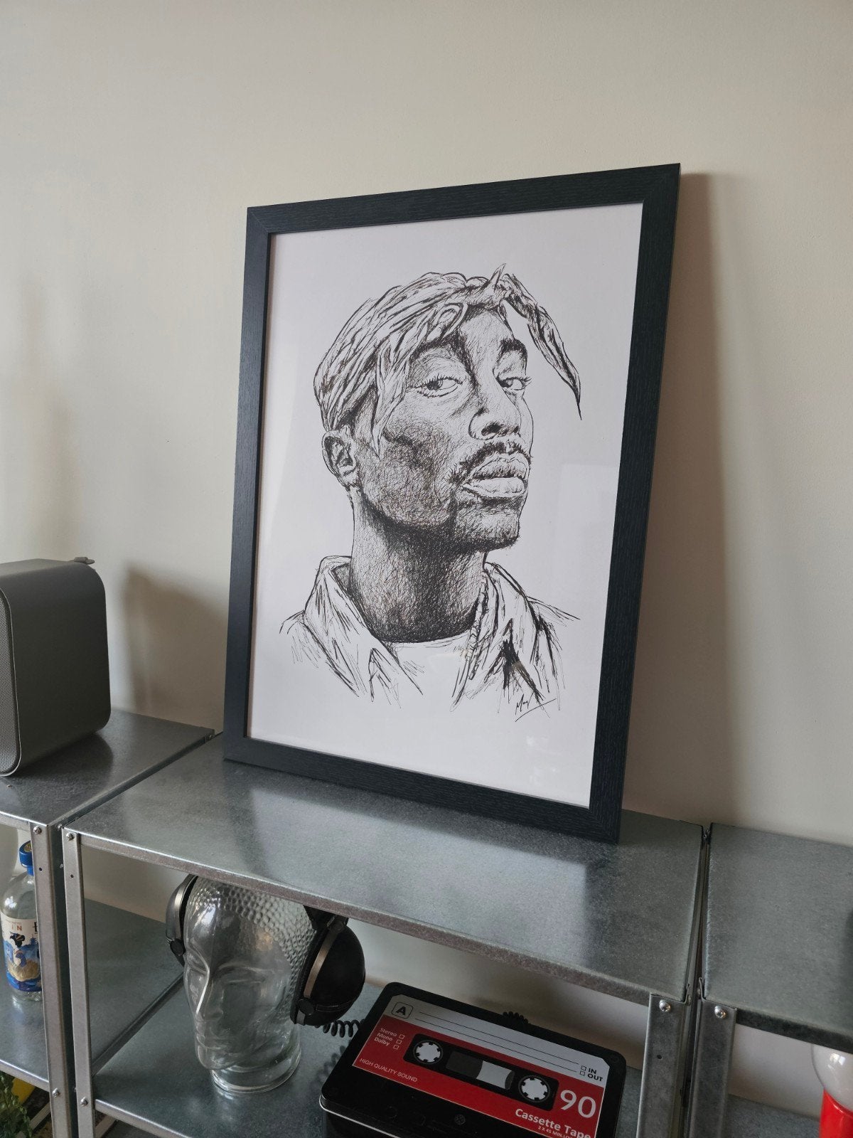 tekening Tupac portret 2pac, Ophalen of Verzenden