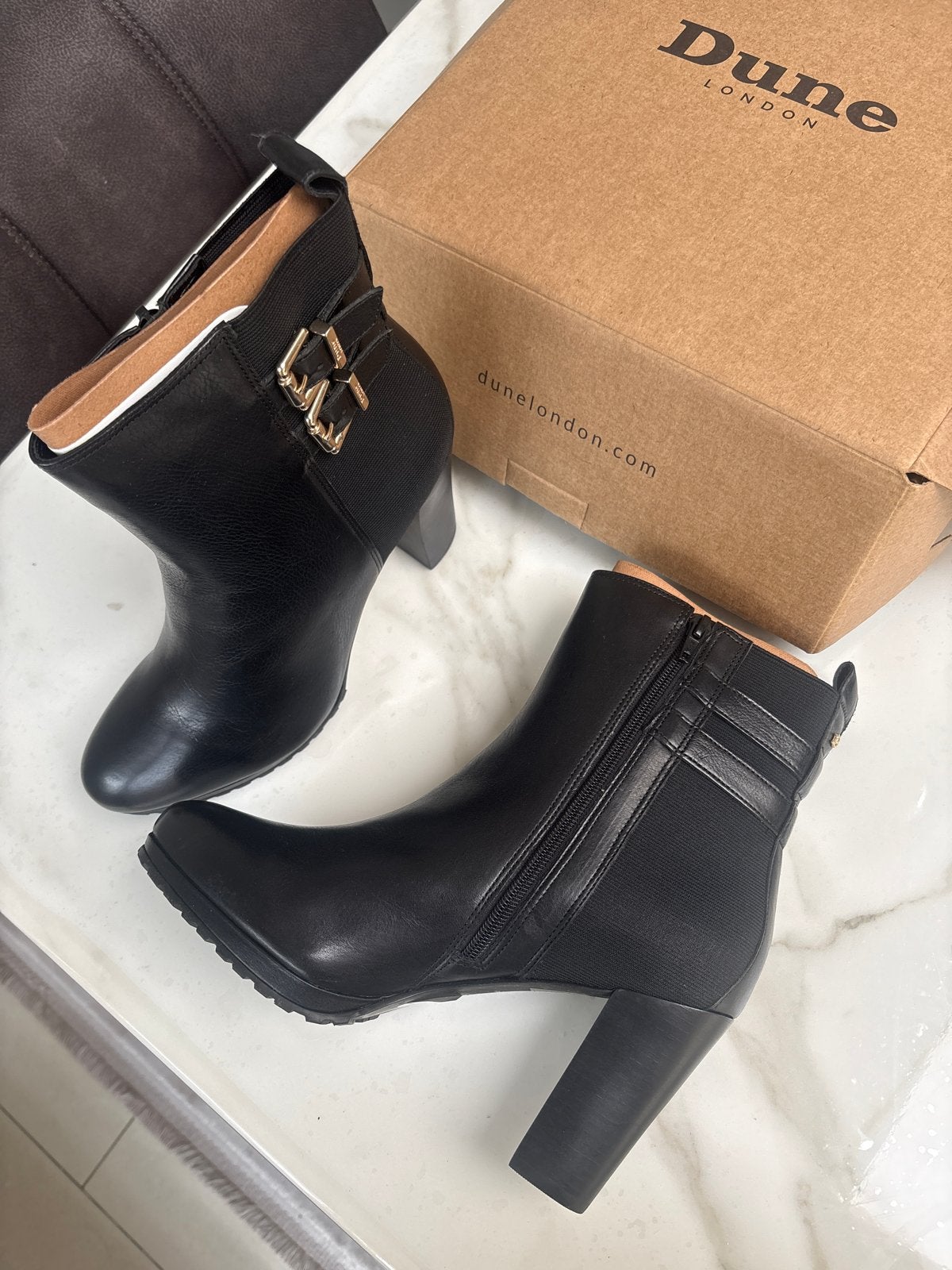 Dune London laarzen, maat 41, nieuw, Verzenden, Zwart, Lage of Enkellaarzen, Nieuw