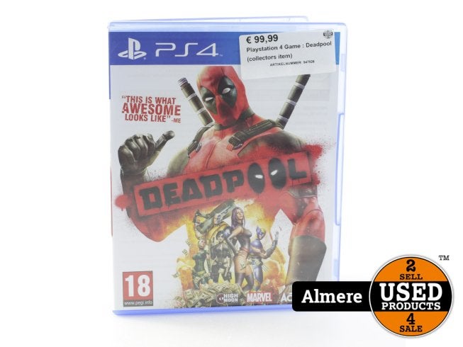 Playstation 4 Game : Deadpool (collectors item)