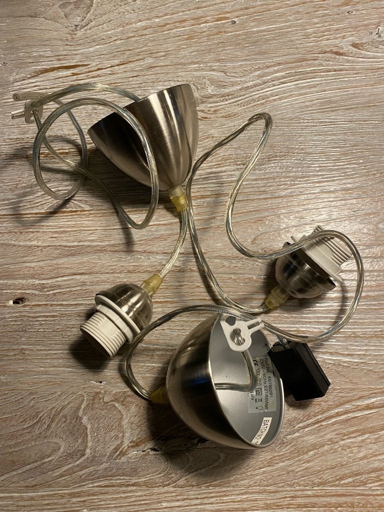 zilverkleurige pendel voor hanglampen (2 stuks), Ophalen of Verzenden, Nieuw