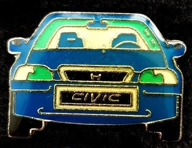Honda Civic pin- blauw epoxy, Verzenden, Nieuw, Transport, Speldje of Pin