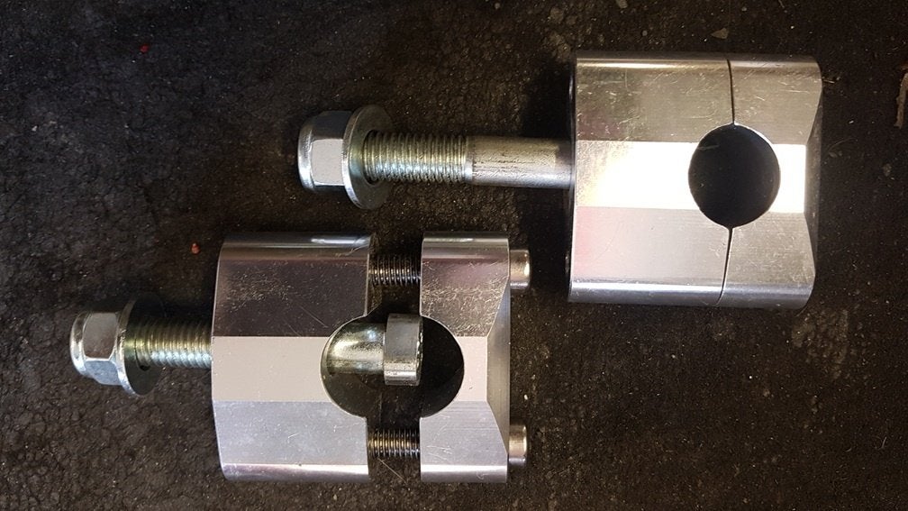 PXP Stuurpennen Aluminium chroom gepolijst stuurdiameter 22, Verzenden