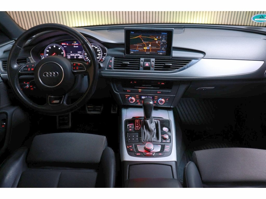 Audi A6 Limousine 1.8 TFSI ULTRA BUSINESS EDITION AVM CARPLA, Gebruikt, Euro 6, Bruin, Leder en Stof