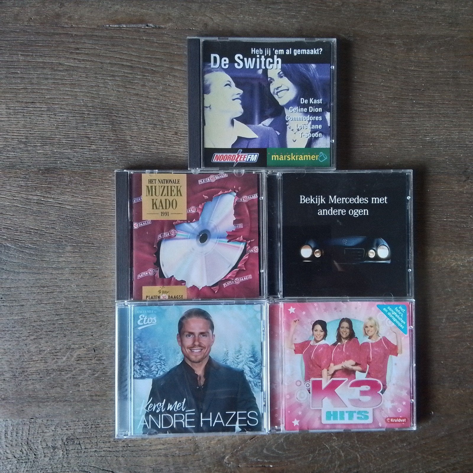 Diverse CD's: De Switch, Muziek Kado, K3 Hits, André Hazes, Ophalen of Verzenden, 1990 - 1999, Gebruikt
