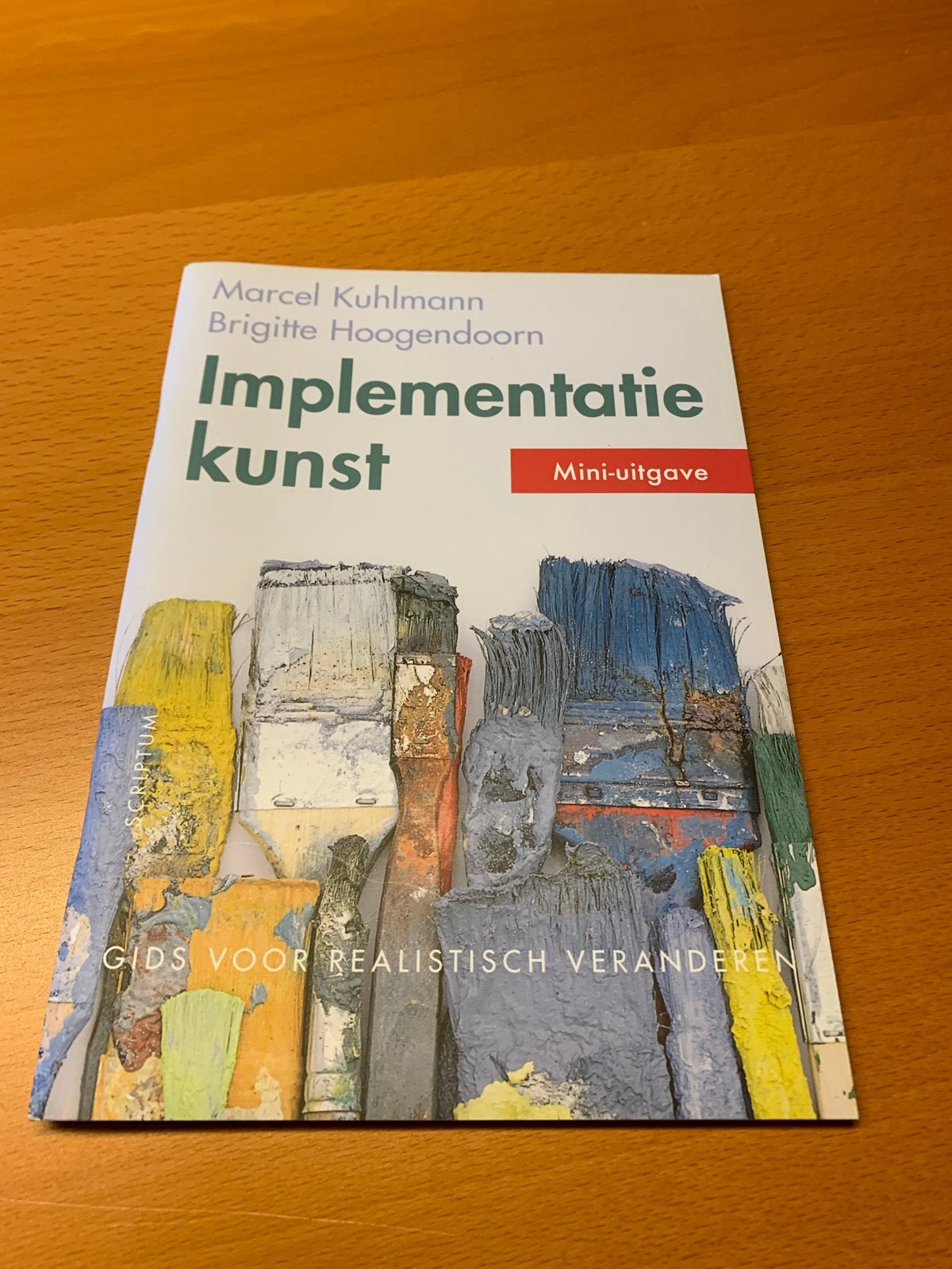 Implementatie kunst - Mini-uitgave (Marcel Kuhlmann), Boeken, Literatuur, Zo goed als nieuw, Nederland, Ophalen of Verzenden