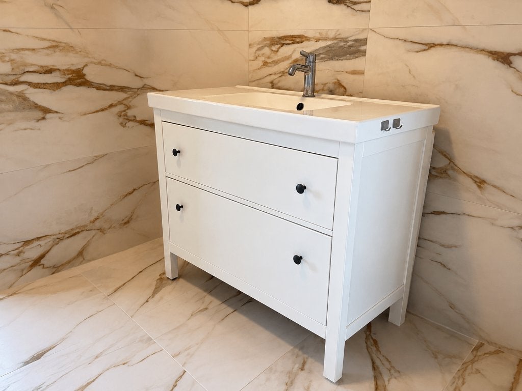 Badkamermeubel Ikea Hemnes / Orrsjön, Ophalen, 100 tot 150 cm, Zo goed als nieuw, Minder dan 100 cm