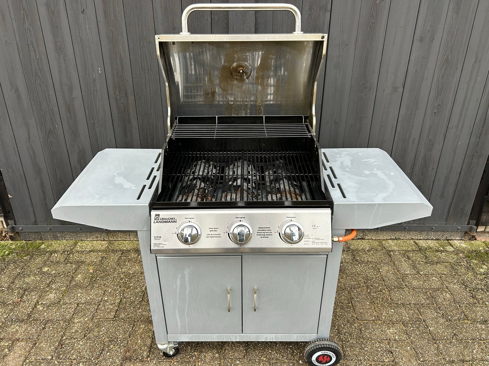 Grillchef by Landmann gasbarbecue met 3 branders, Ophalen, Gebruikt