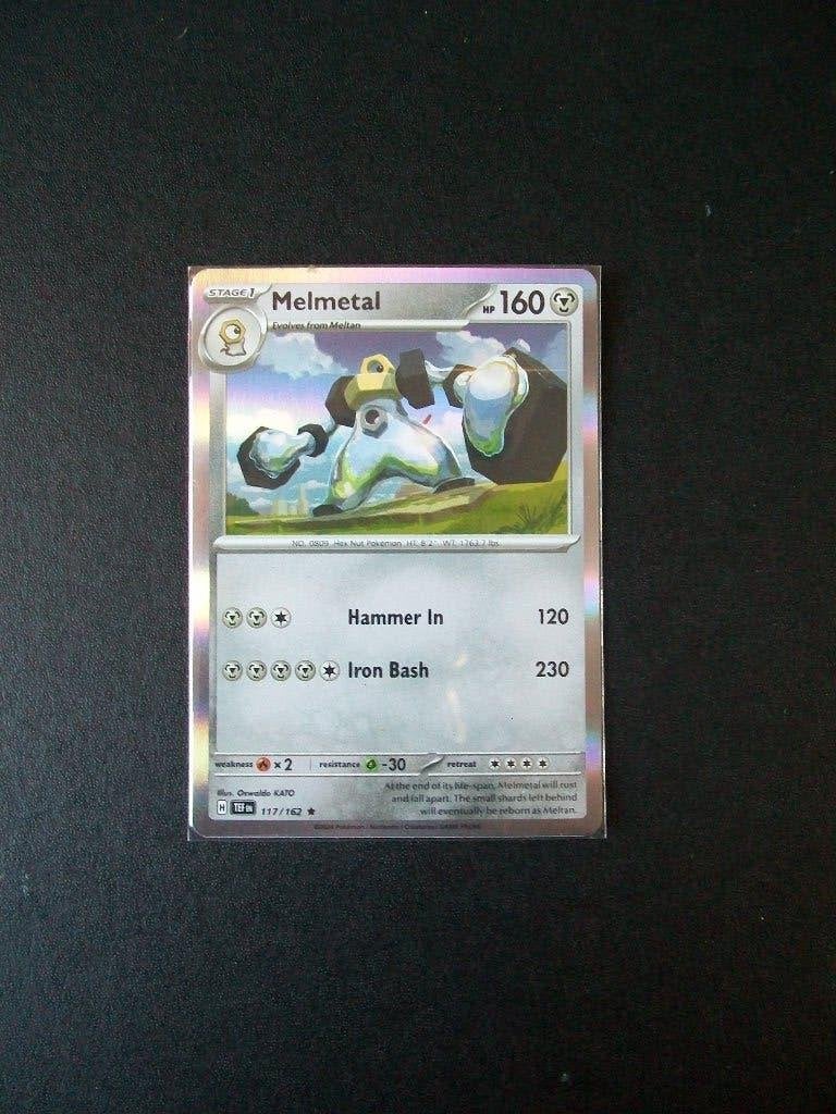 6178: Nieuwe Pokemonkaart Holo Rare MELMETAL HP160 (117/162), Verzenden, Nieuw, Losse kaart, Foil