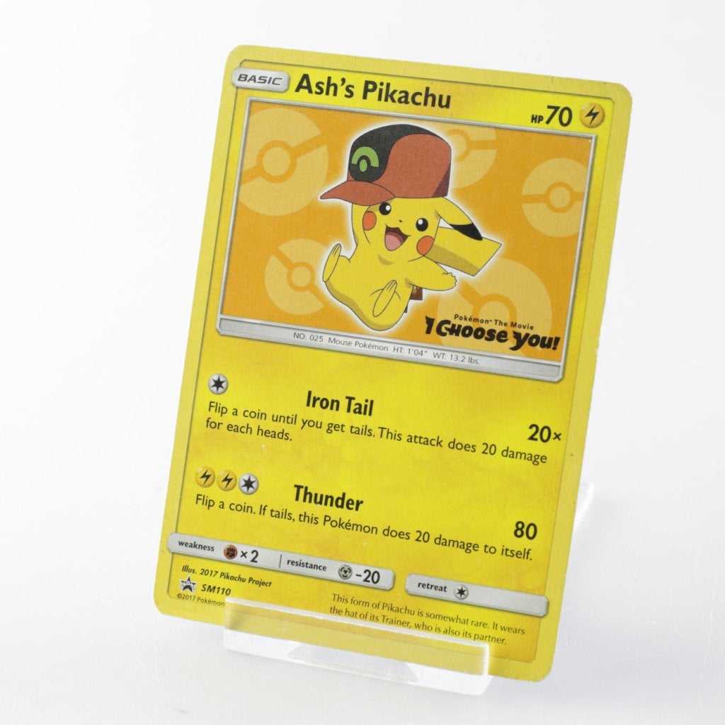 TCG Ash's Pikachu (SM 110) Excellent, Zo goed als nieuw
