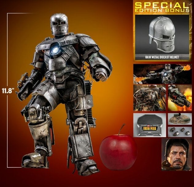 Hot Toys Iron Man Mark I Exclusive MMS605D40B, West Campus 1 76863 Herxheim (DE), Actiefiguur of Pop, Heo GmbH, Nieuw