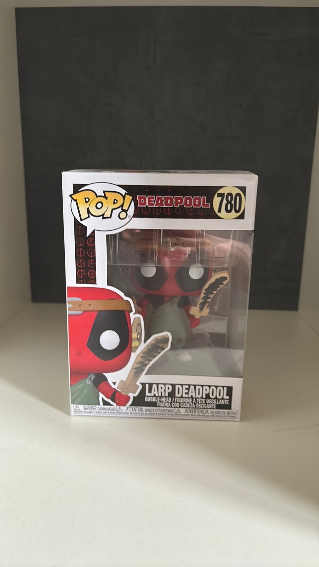 Larp deadpool funko pop, Verzamelen, Poppetjes en Figuurtjes, Ophalen of Verzenden, Zo goed als nieuw