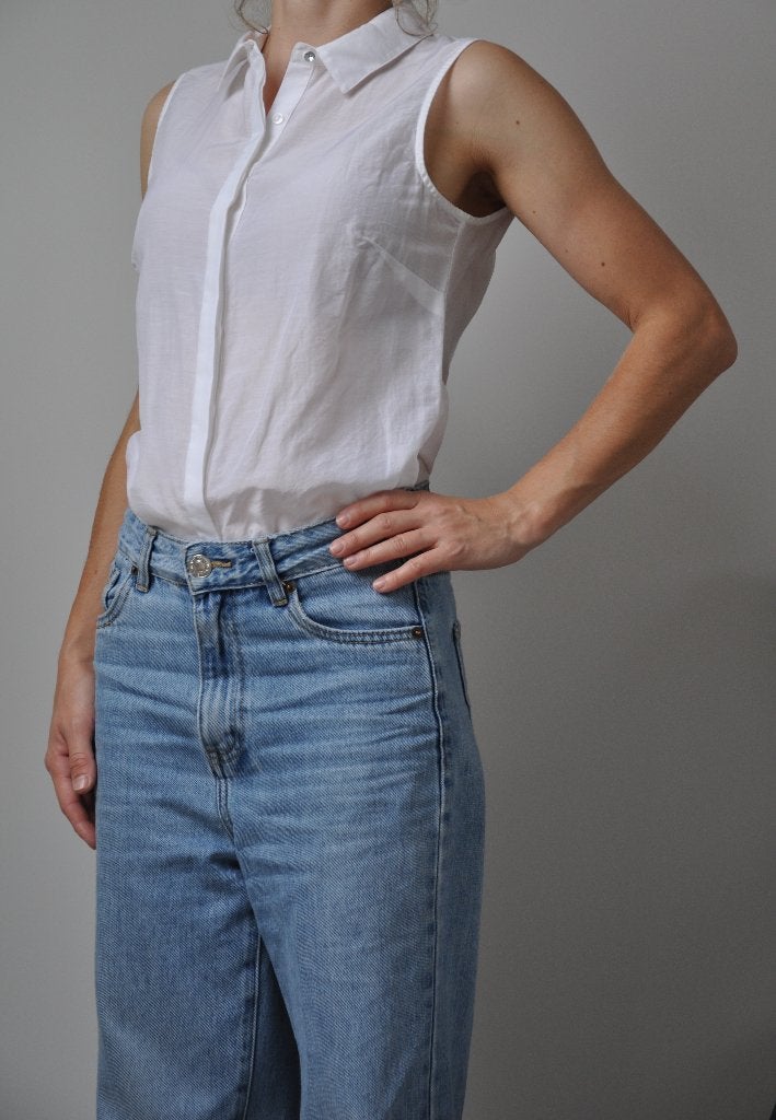 zijden blouse xs, top 34, dameskleding xs nieuw, Kleding | Dames, H&M, Wit, Nieuw, Ophalen of Verzenden