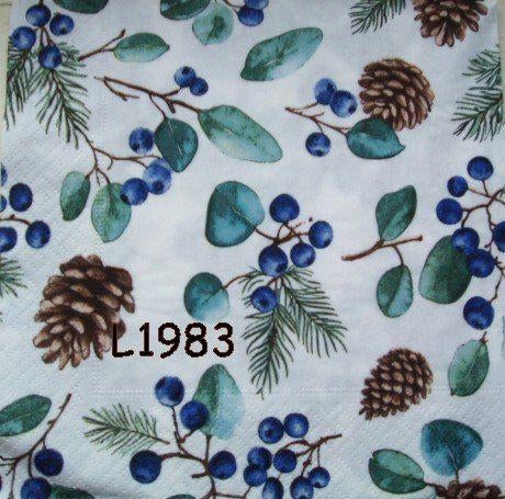 Servetten decoupage/bullet journal * Kerst L1983 L1984 L1985, Verzenden, Nieuw