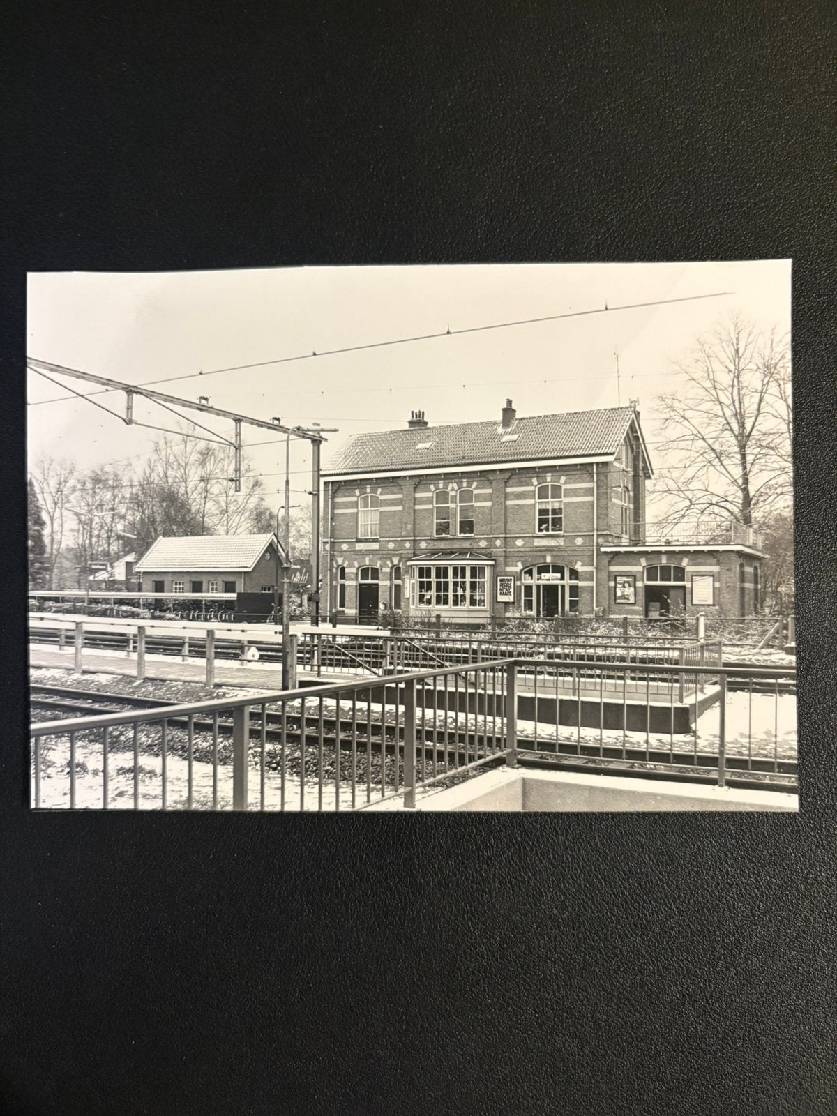 Grote foto station Wolfheze (±1980), Ophalen of Verzenden, Gebruikt, Trein