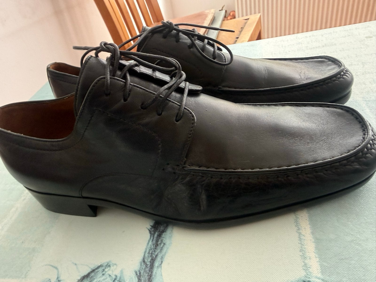 Bally Nette Schoenen Zwart Leer Maat 45, Kleding | Heren, Schoenen, Ophalen of Verzenden, Zo goed als nieuw, Zwart, Veterschoenen