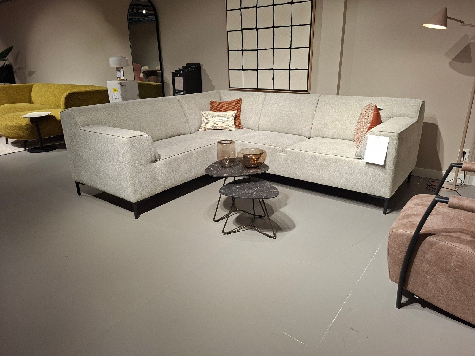 Showroommodel Montel Hoekbank Model Fresh, Ophalen, Nieuw, Metaal