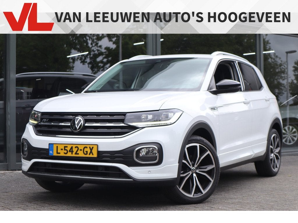 Volkswagen T-Cross 1.0 TSI R-Line, Gebruikt, Leder en Stof, Wit, Bedrijf