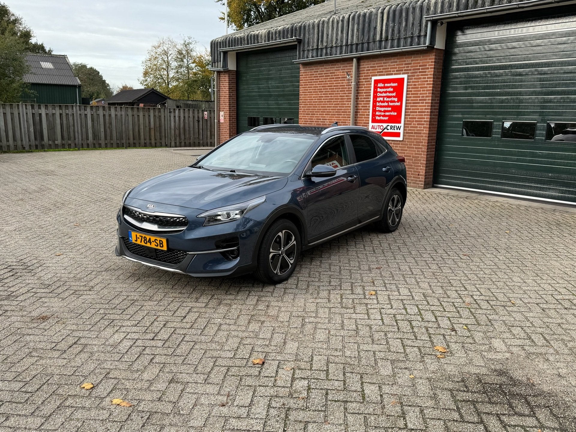 Kia XCeed 1.6 GDi PHEV DynamicPlusLine, Gebruikt, Blauw, Leder en Stof, 71 km/l