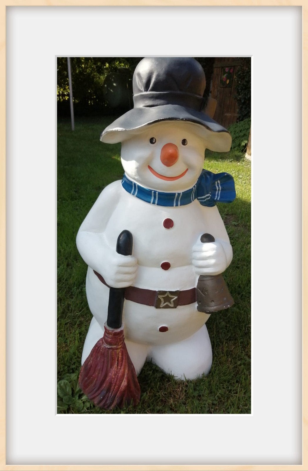 Sneeuwpop groot outdoor buiten kerst decoratie ca.65 cm hoog, Verzenden, Gebruikt