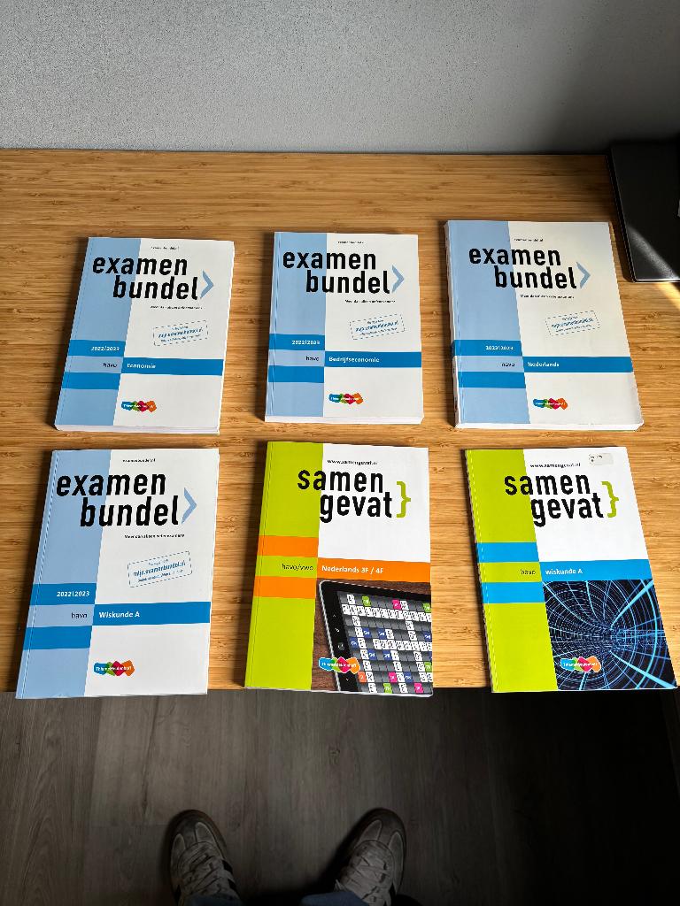 6x HAVO Examenbundels + Samengevat, Ophalen of Verzenden, Gamma, Zo goed als nieuw, Overige niveaus
