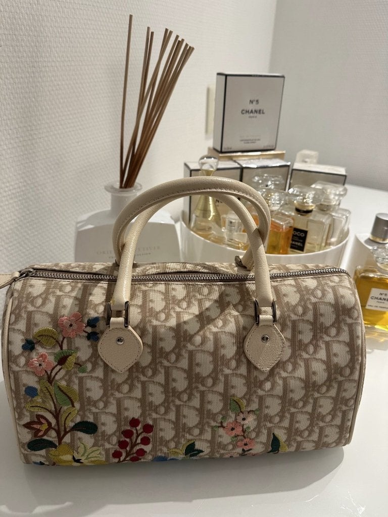Christian Dior tas, Ophalen of Verzenden, Zo goed als nieuw, Beige, Handtas