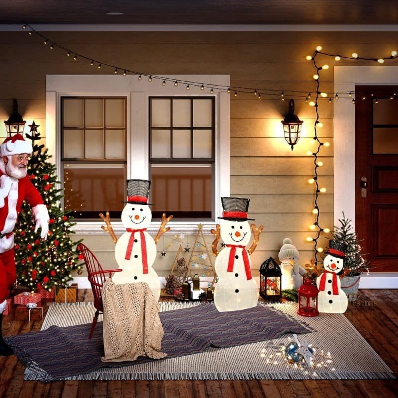 sneeuwpop kerstman kerstman verlichting nieuw, Ophalen of Verzenden, Nieuw
