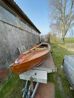 Akkrummer Jol ( grote uitvoering), Watersport en Boten, Open zeilboten, Ophalen, Gebruikt, 5 m, Hout