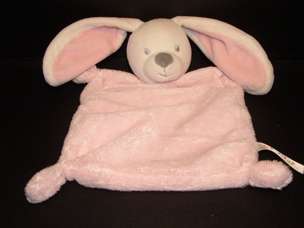 BOUM KONIJN KNUFFELDOEKJE PLUCHE ROZE MET VELOURS, Ophalen of Verzenden, Nieuw, Overige typen