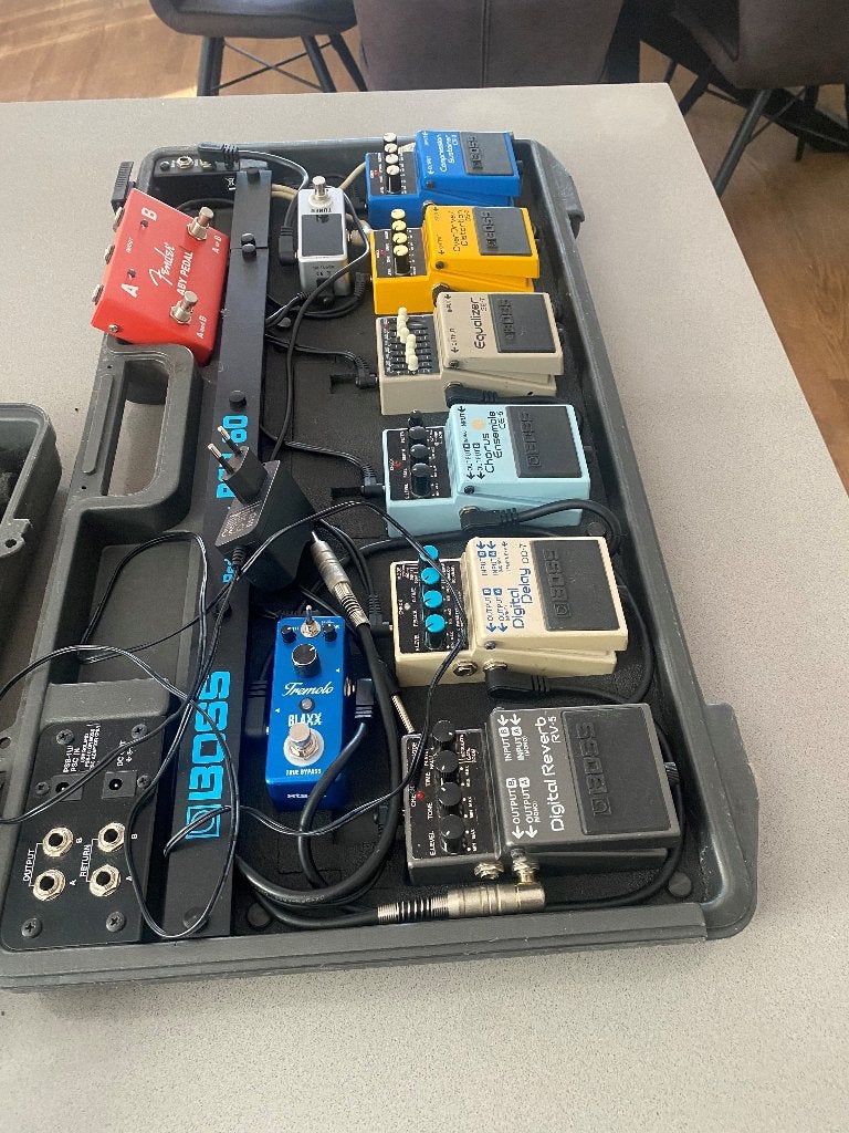 Boss BCB-60 pedalboard met diverse effecten, Ophalen, Gebruikt, Delay of Echo