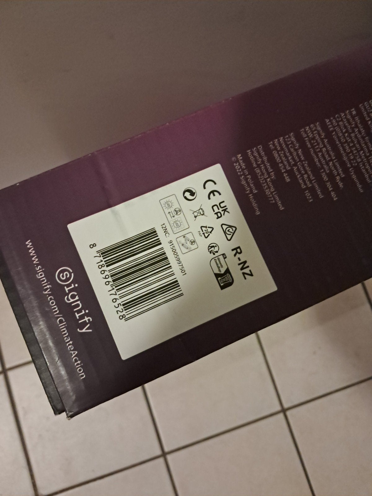 Philips Hue Infuse L Plafondlamp - White and Color Ambiance, Ophalen, Kunststof, LED, Modern