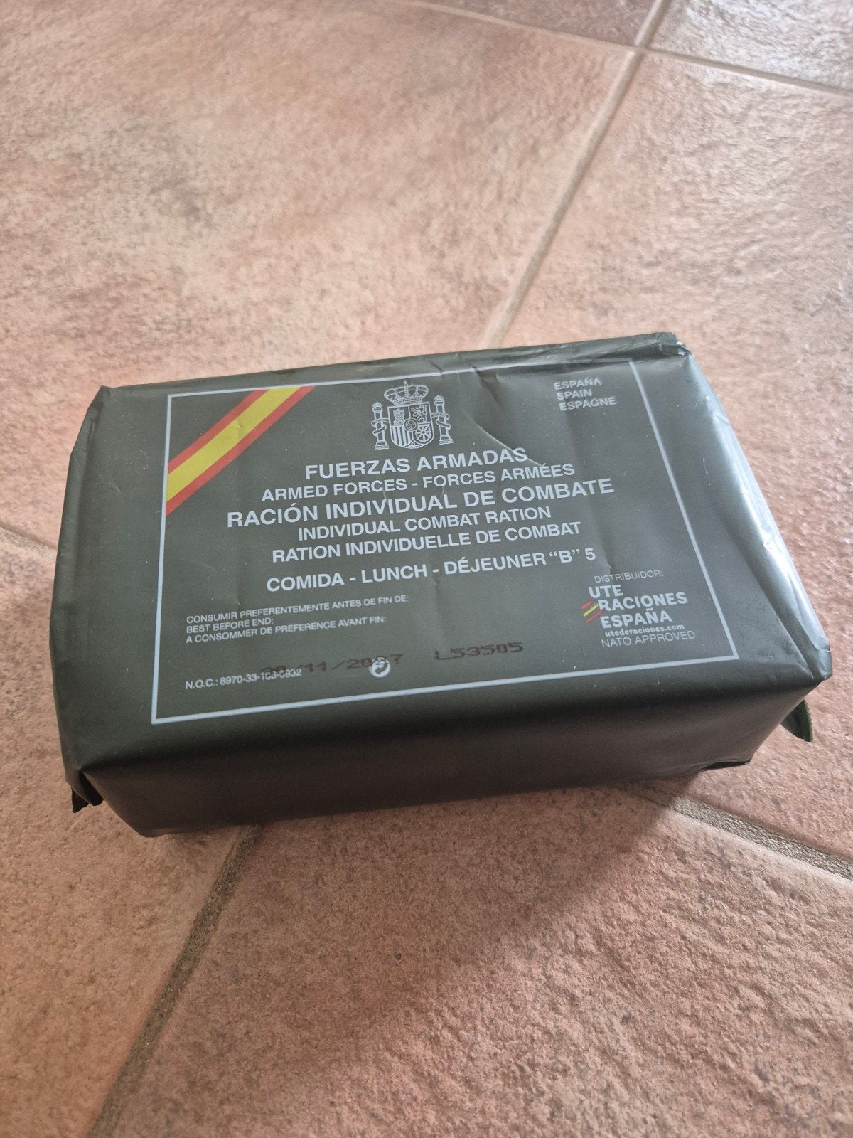 B5 Spaanse Militaire Ration B5 - Ración Individual de Combat, Ophalen of Verzenden